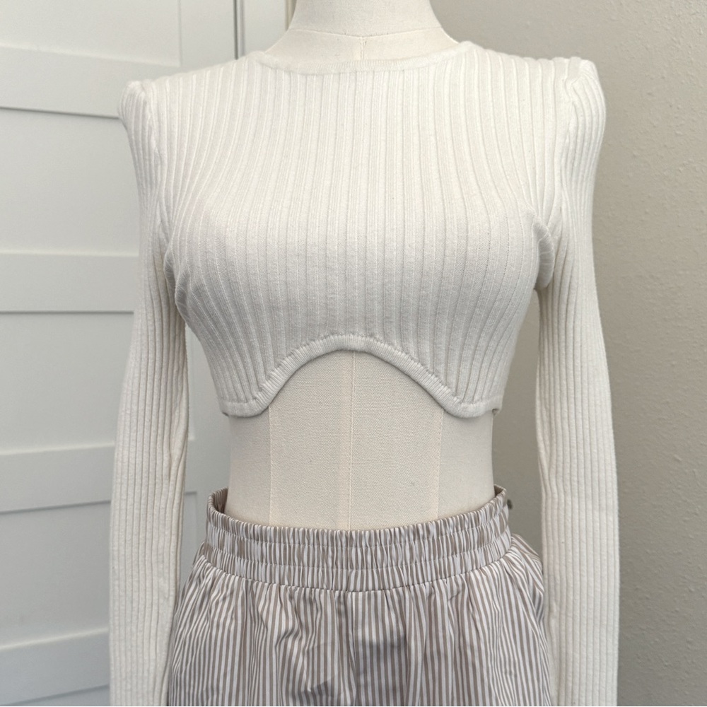 Princess Polly knitted crop top